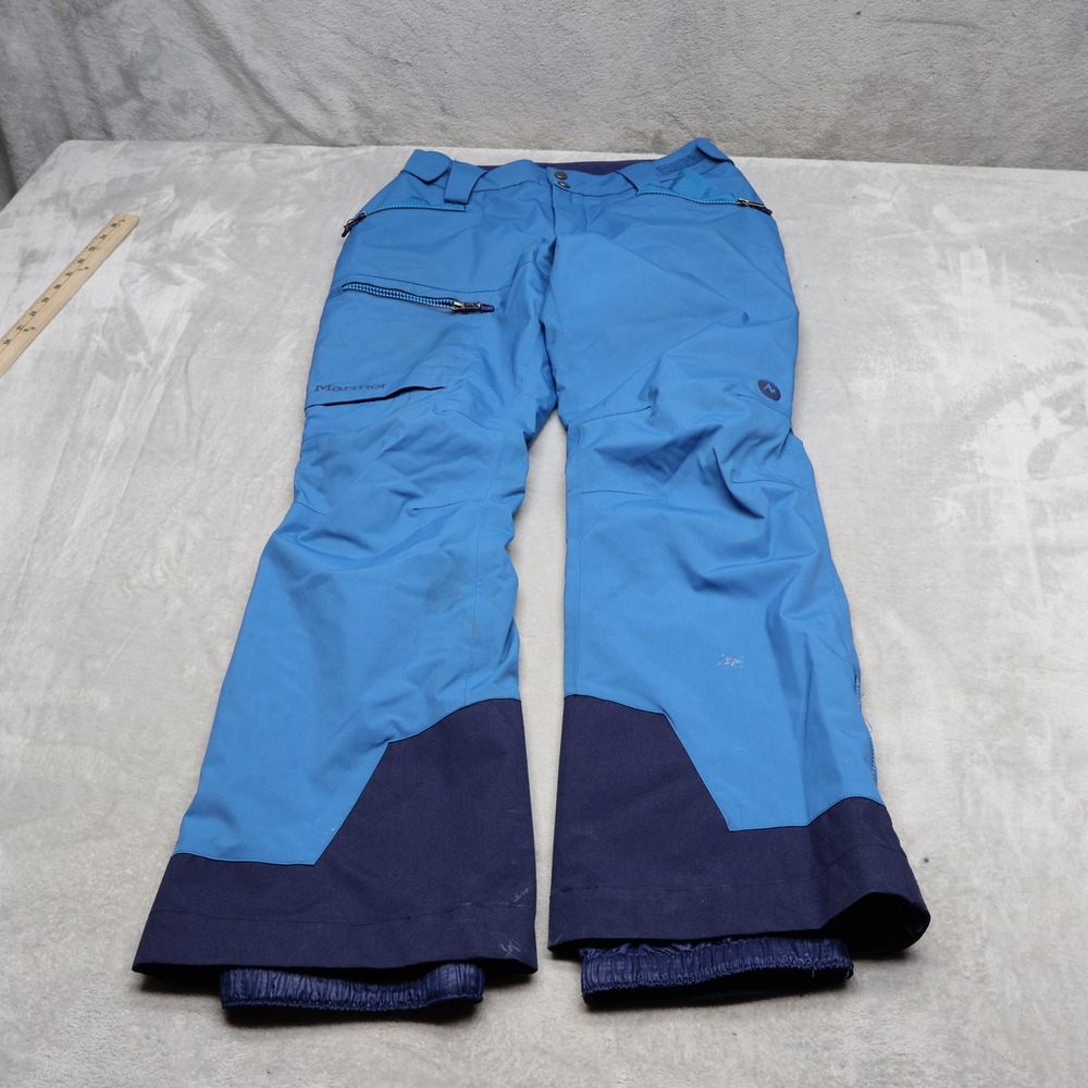 Marmot Snow Pants Womens Small Blue Insulated Ski Winter RECCO Performance 29x30